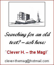 Searching for an old text? Ask via Clever H., advertise here!